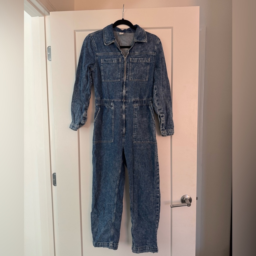 H&m denim flight suit, size 4